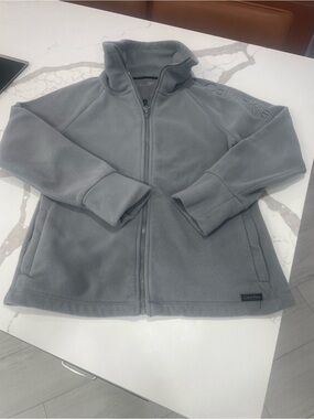 Calvin Klein PERFORMANCE WEAR Gray Full-Zip Fleece Jacket